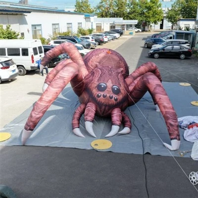 Gigantisk Halloween oppblåsbar edderkoppmodell